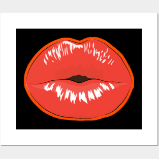 Funny kiss gift Posters and Art